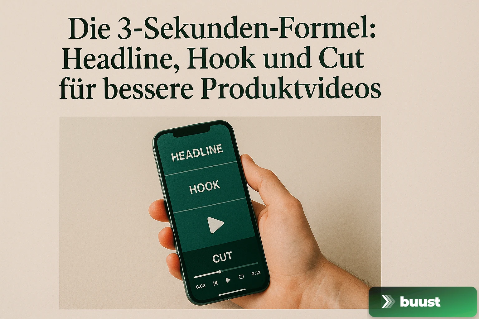 The 3-Second Formula: Headline, Hook and Cut for Better Product Videos