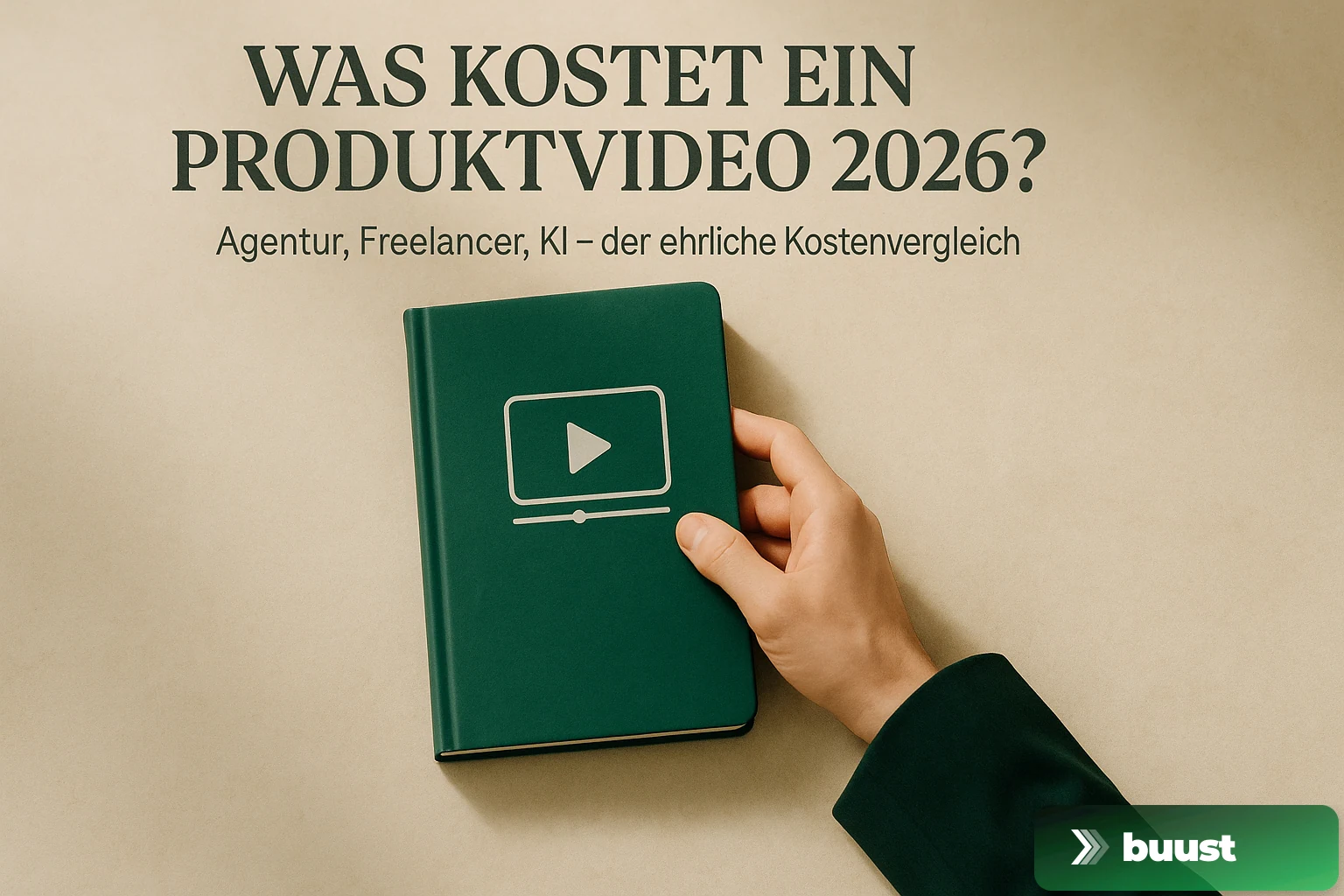 Was kostet ein Produktvideo 2026? Agentur, Freelancer, KI — der ehrliche Kostenvergleich