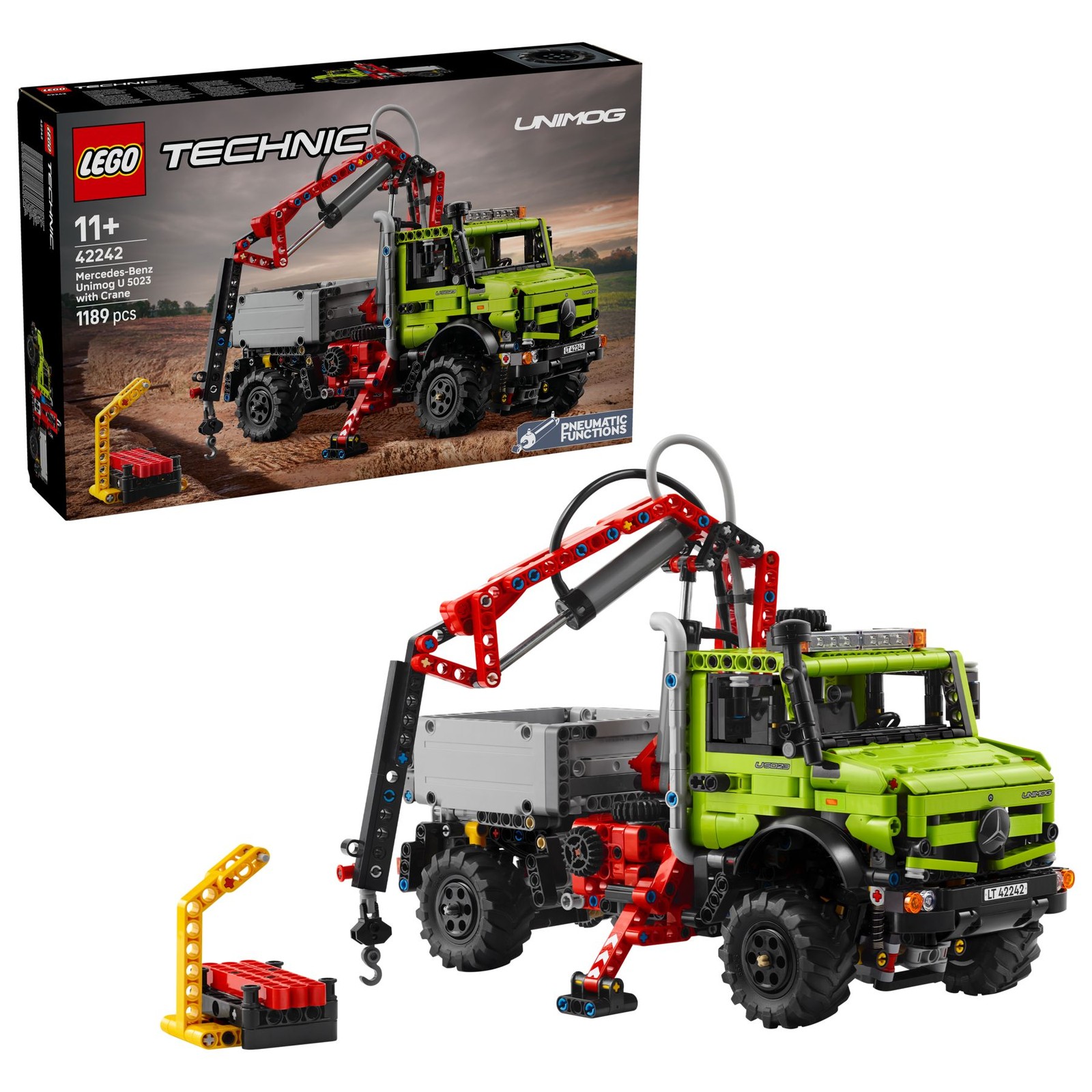 LEGO® Technic 42242 Mercedes-Benz Unimog U 5023 mit Kran NEU EXKLUSIV!