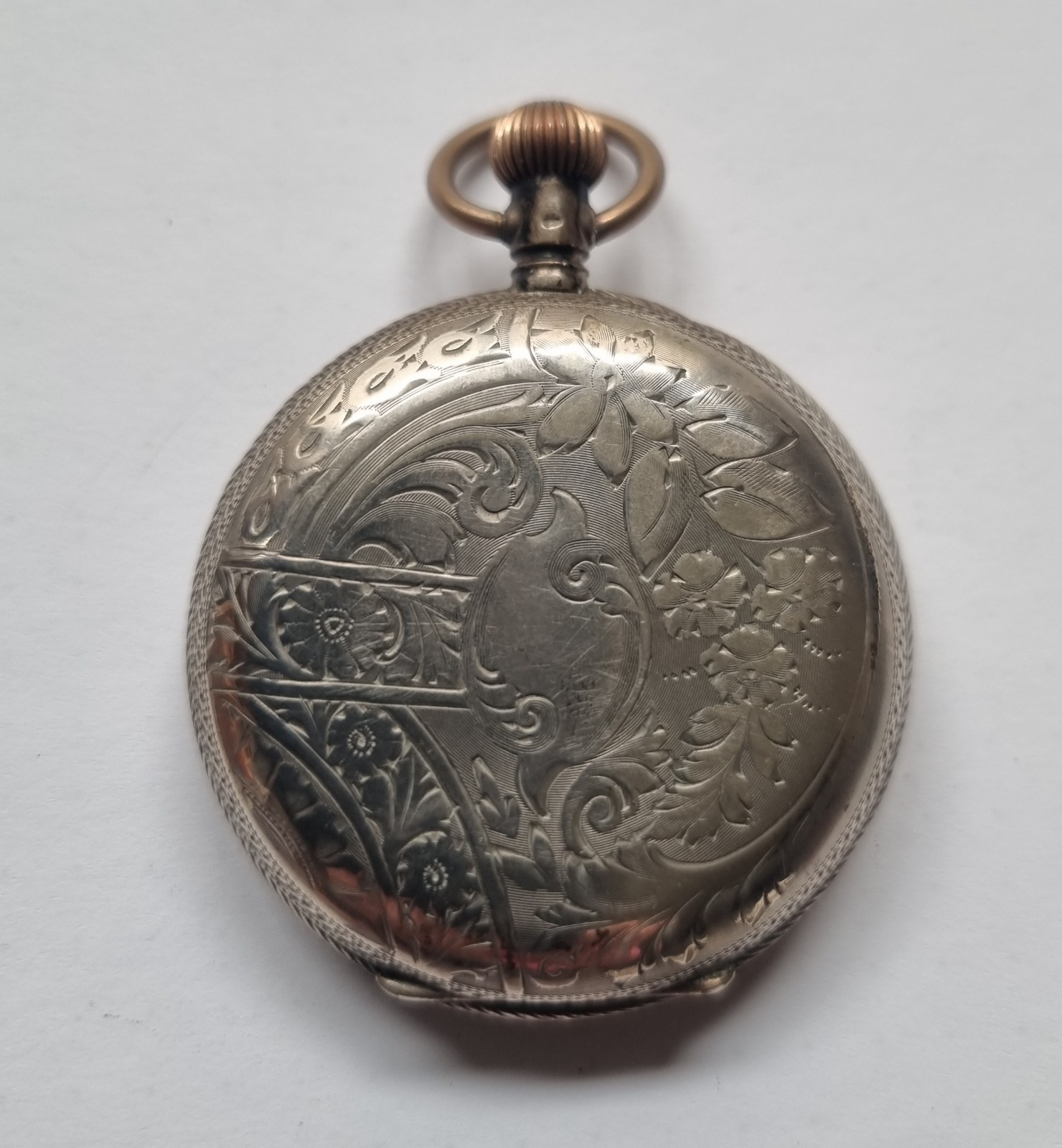 TASCHENUHR GEHÄUSE SILBER 800 ANTIK RARITÄT ALT PUNZE ECHT SILBER UHR MECHANISCH