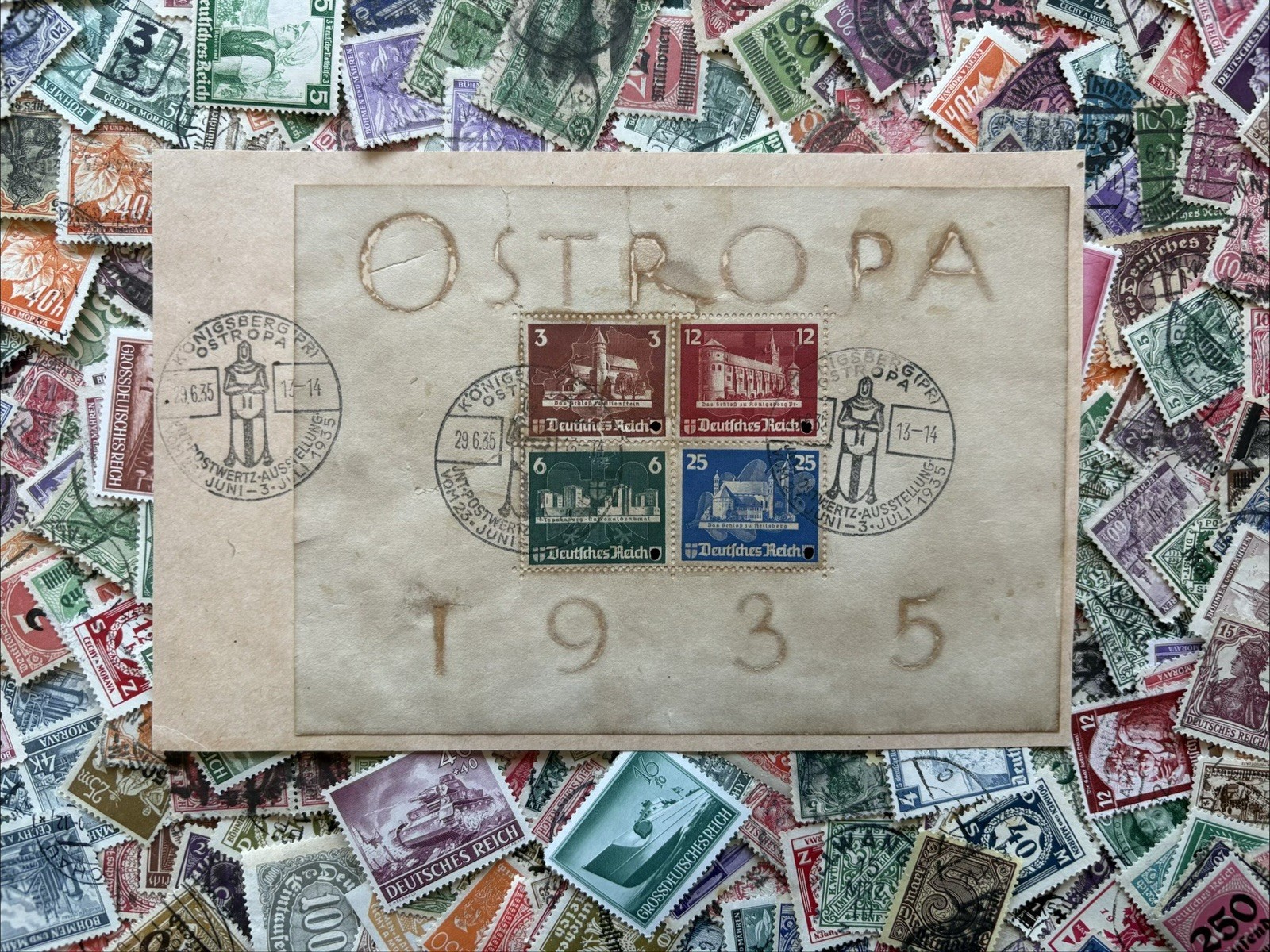 Briefmarken Sammlung ab Deutsches Reich über 5000 Stück mit Ostropa Block
