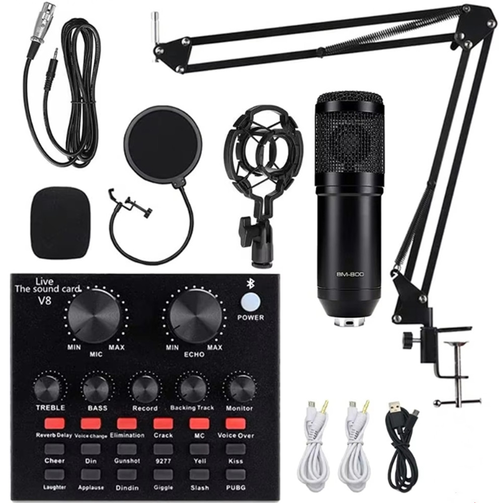 BM800 Home Studio Aufnahmeset Podcast Musik Ausrüstung Kondensator Mikrofon Kit
