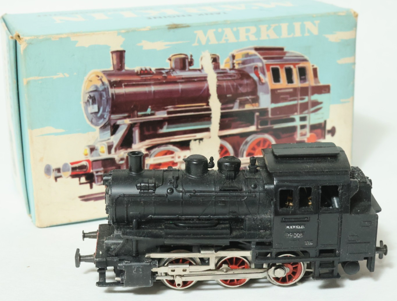 Alte Märklin Lok 3000 Spur H0 Modellbahn Loks Lokomotive Dampflok 89005 schwarz