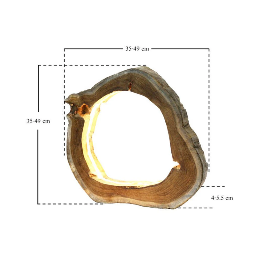 Baumscheibe Tischlampe NATURA LED mit integriertem LED-Band – Bild 5
