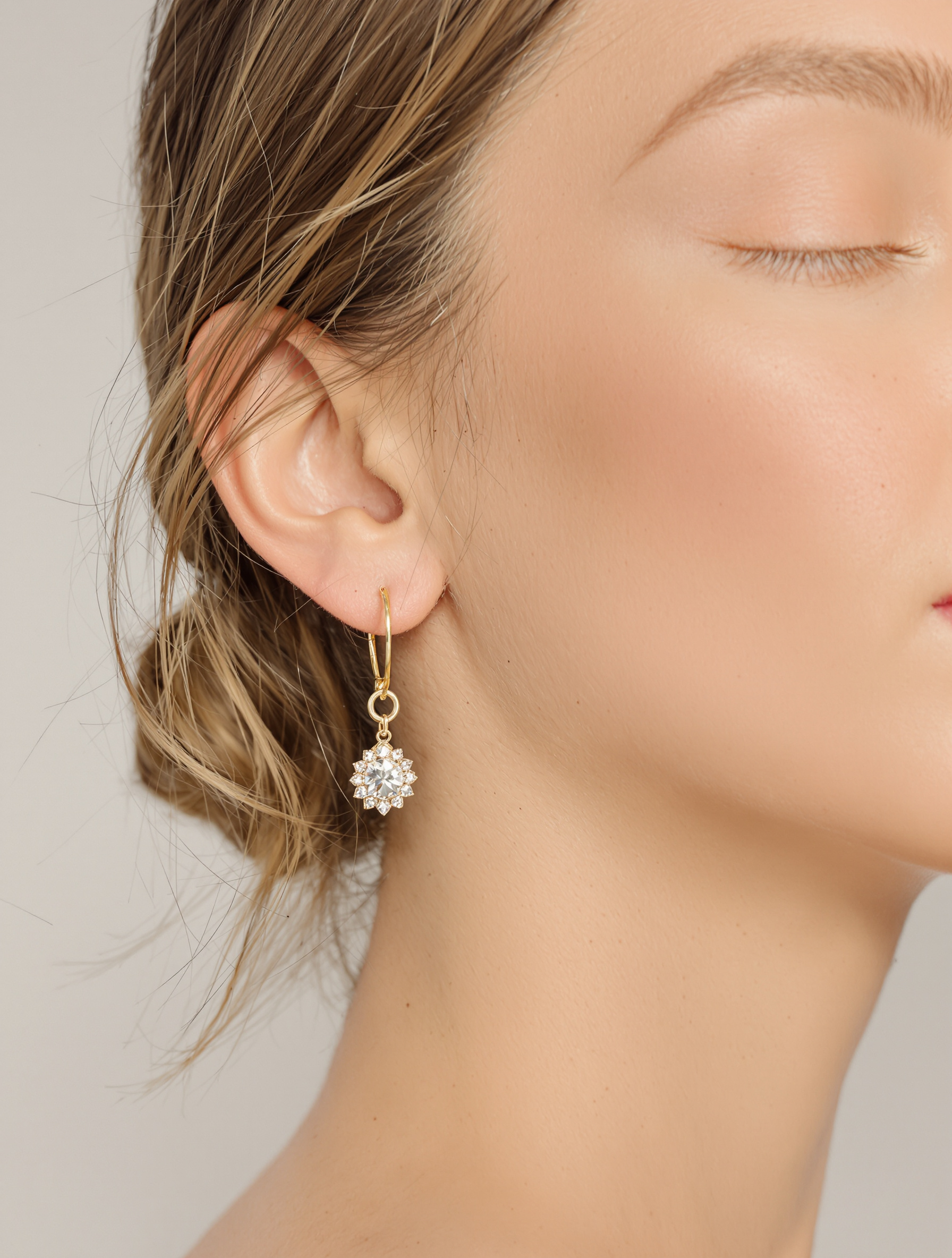 Earrings in a portrait