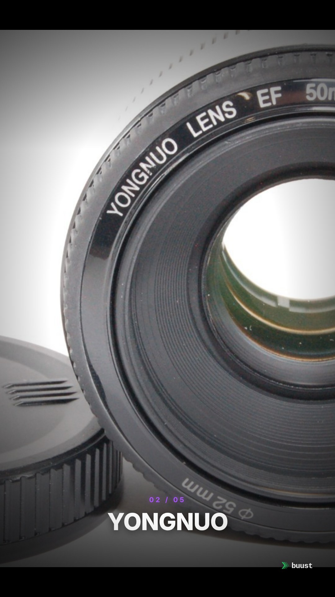Verkaufsvideo-Beispiel für Canon-Objektive