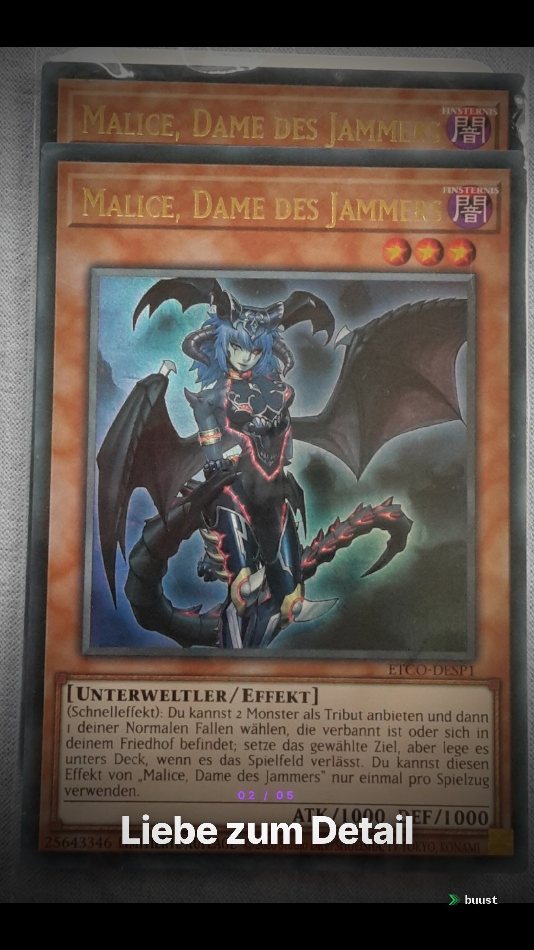 Verkaufsvideo-Beispiel für Yu-Gi-Oh-Karten
