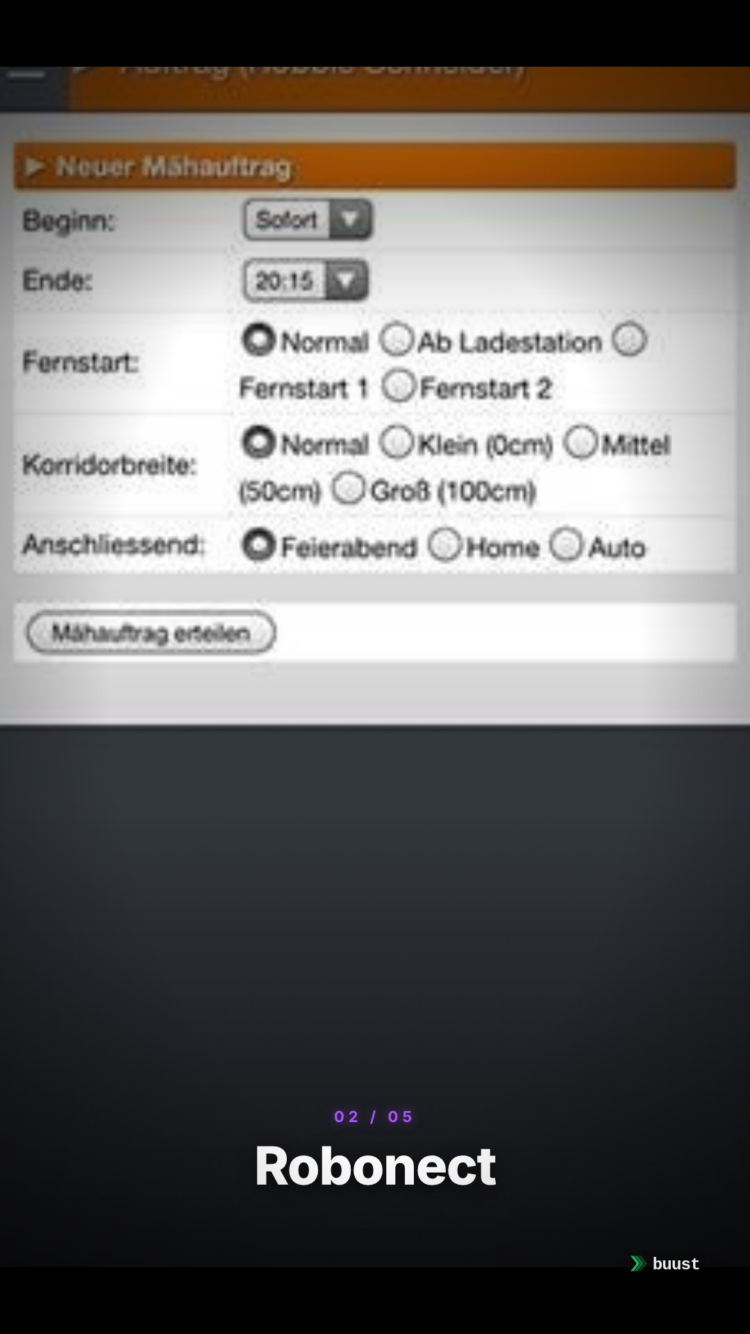 Verkaufsvideo-Beispiel für Mähroboter