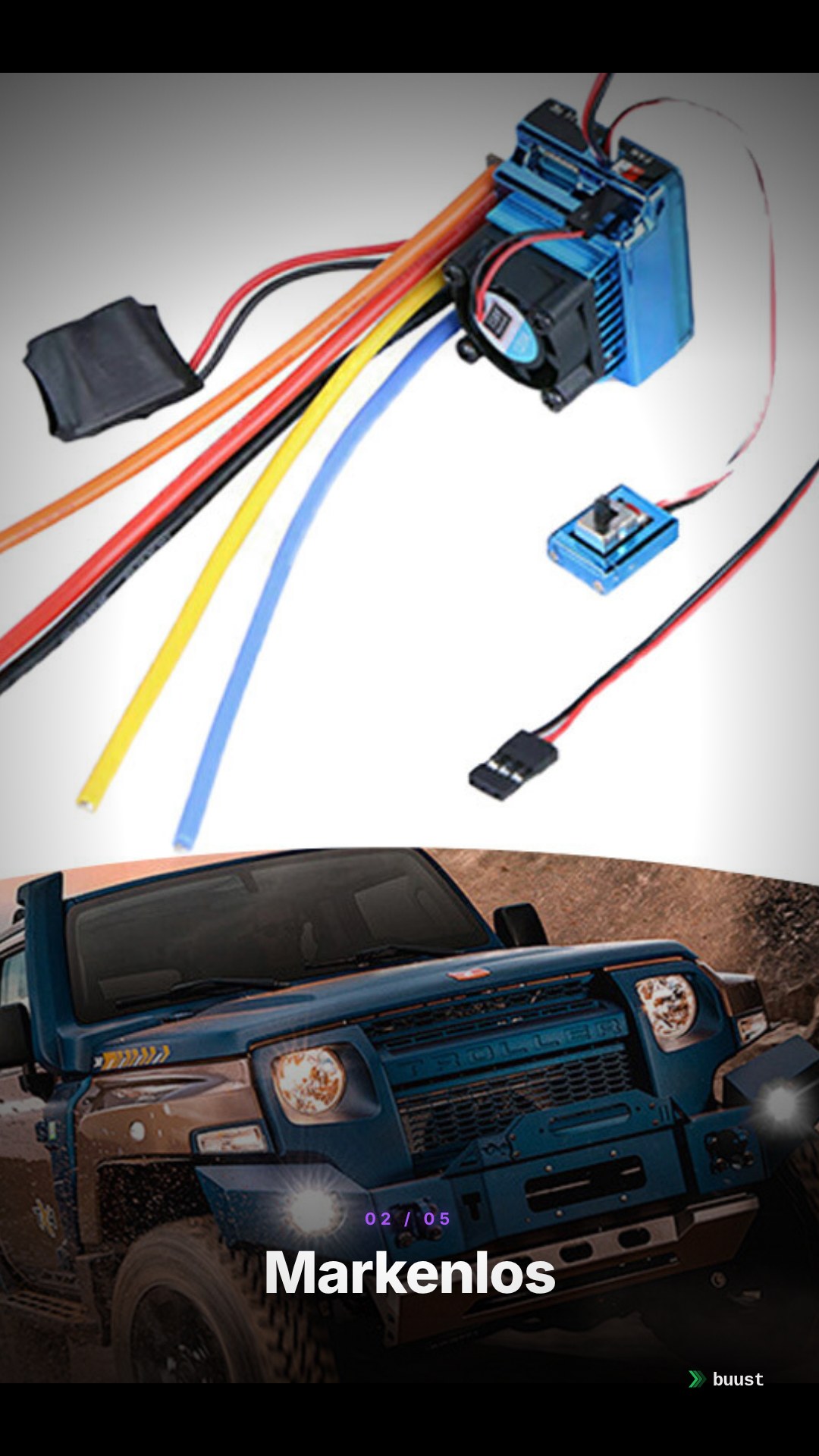Verkaufsvideo-Beispiel für RC-Autos
