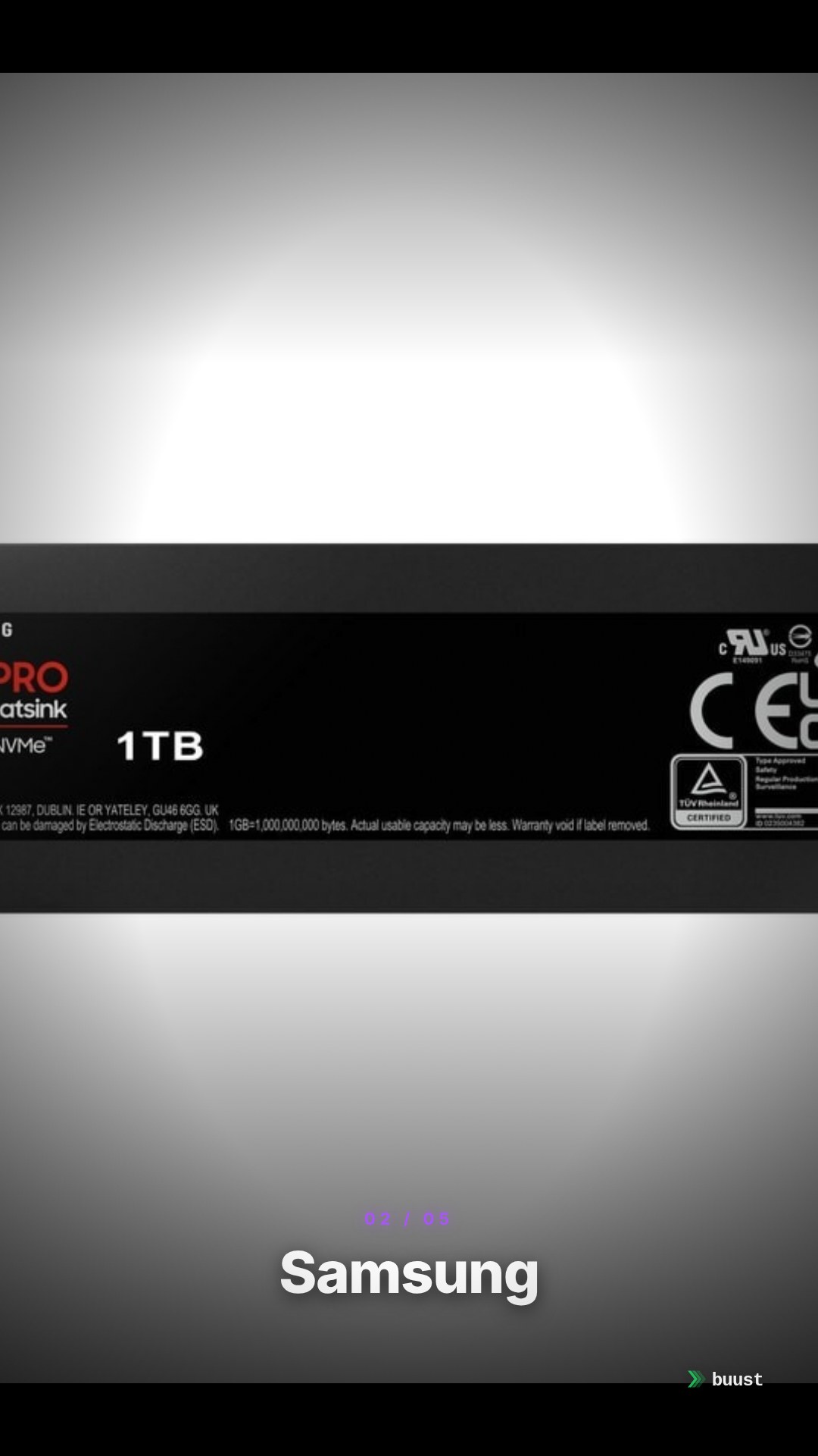 Verkaufsvideo-Beispiel für NVMe-SSDs