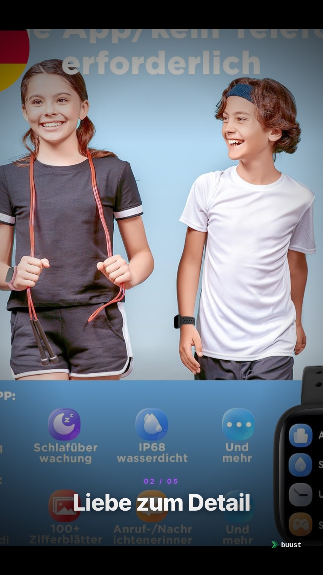 Verkaufsvideo-Beispiel für Fitness-Smartwatches