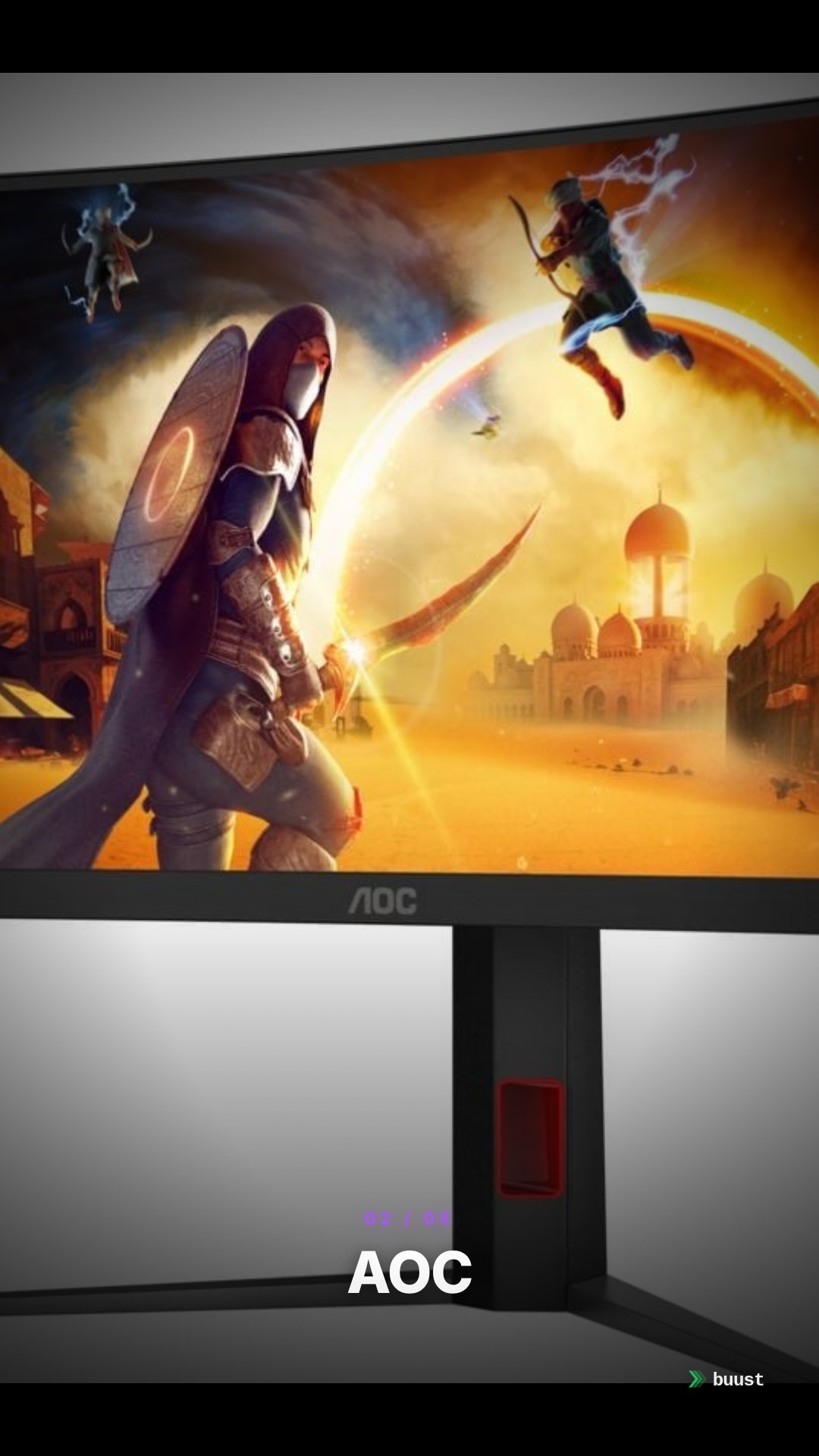 Verkaufsvideo-Beispiel für Curved-Monitore