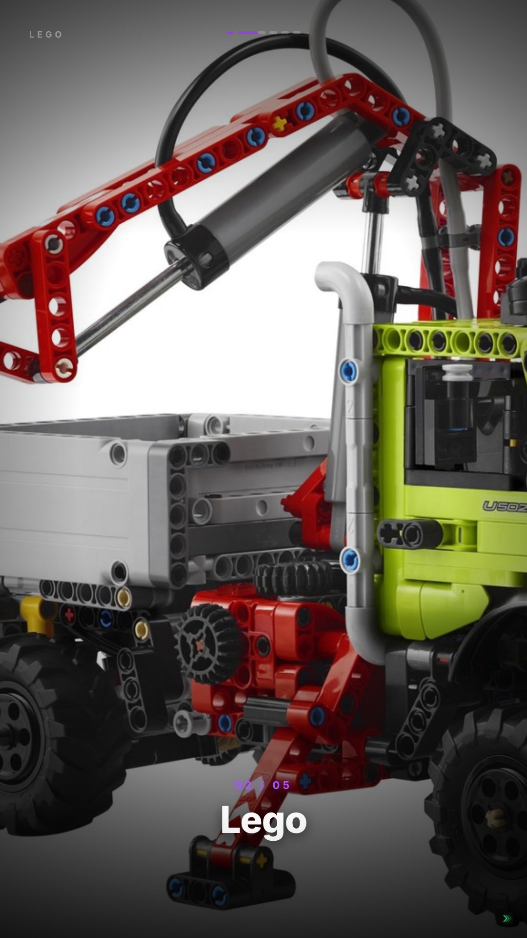 Exemple de vidéo de vente pour LEGO Technic