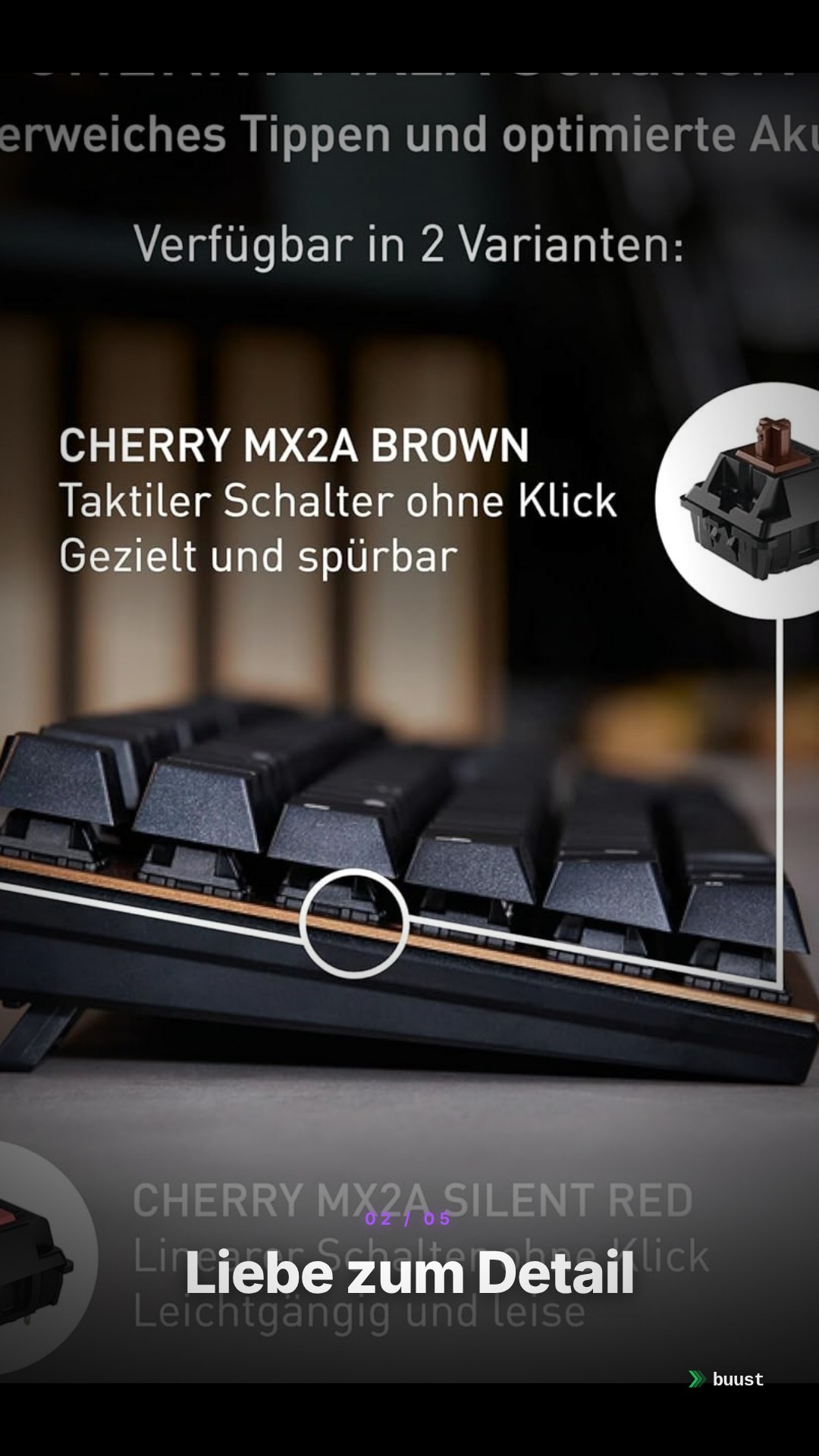 Verkaufsvideo-Beispiel für Mechanische Tastaturen