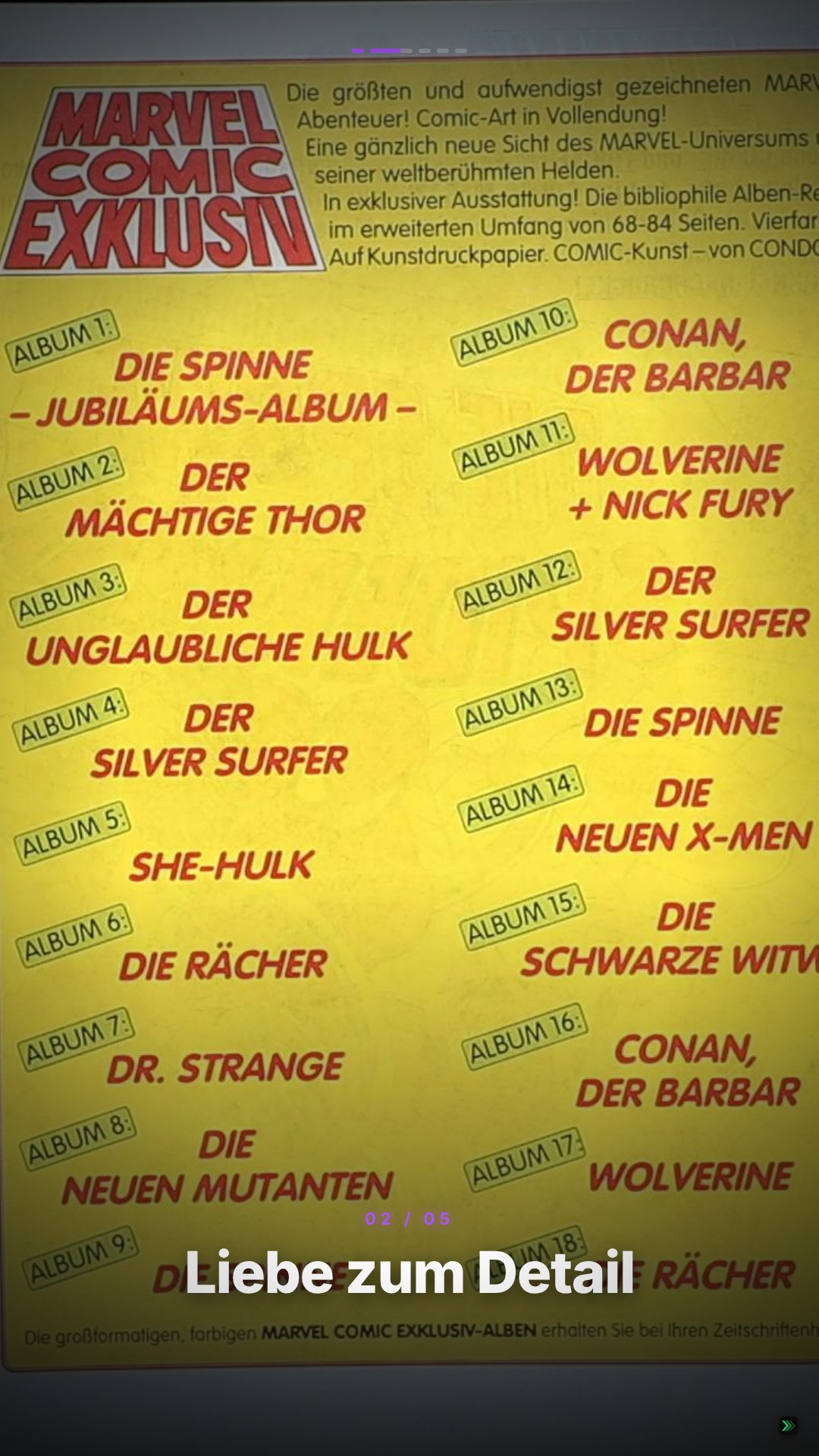Verkaufsvideo-Beispiel für Vintage Marvel-Comics