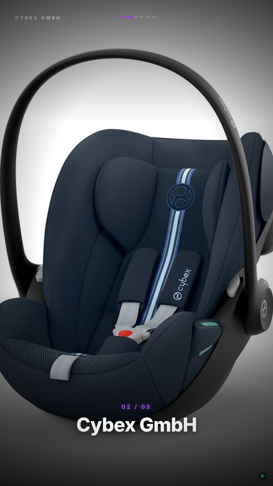Verkaufsvideo-Beispiel für Isofix-Babyschalen