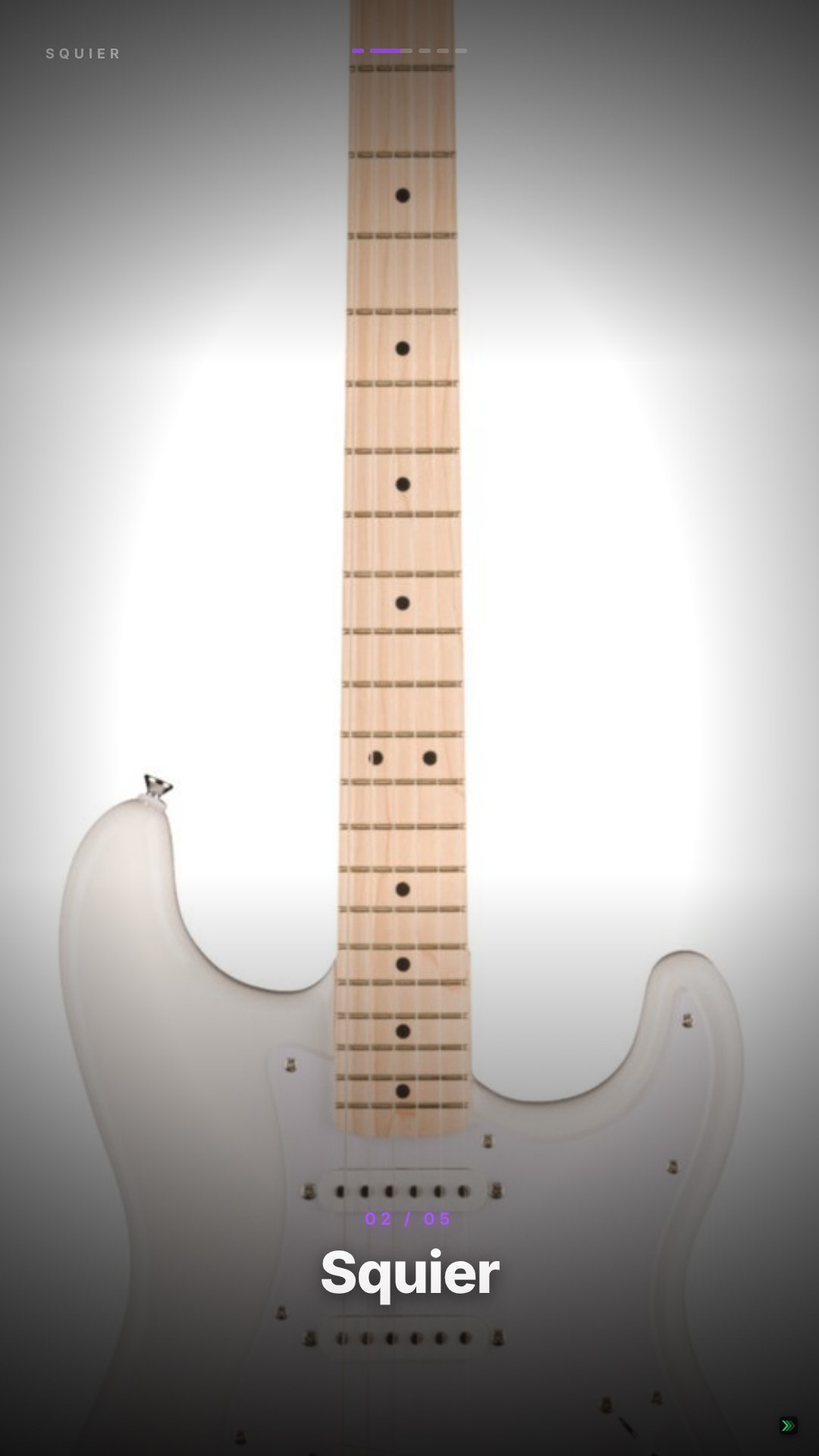 Verkaufsvideo-Beispiel für E-Gitarren
