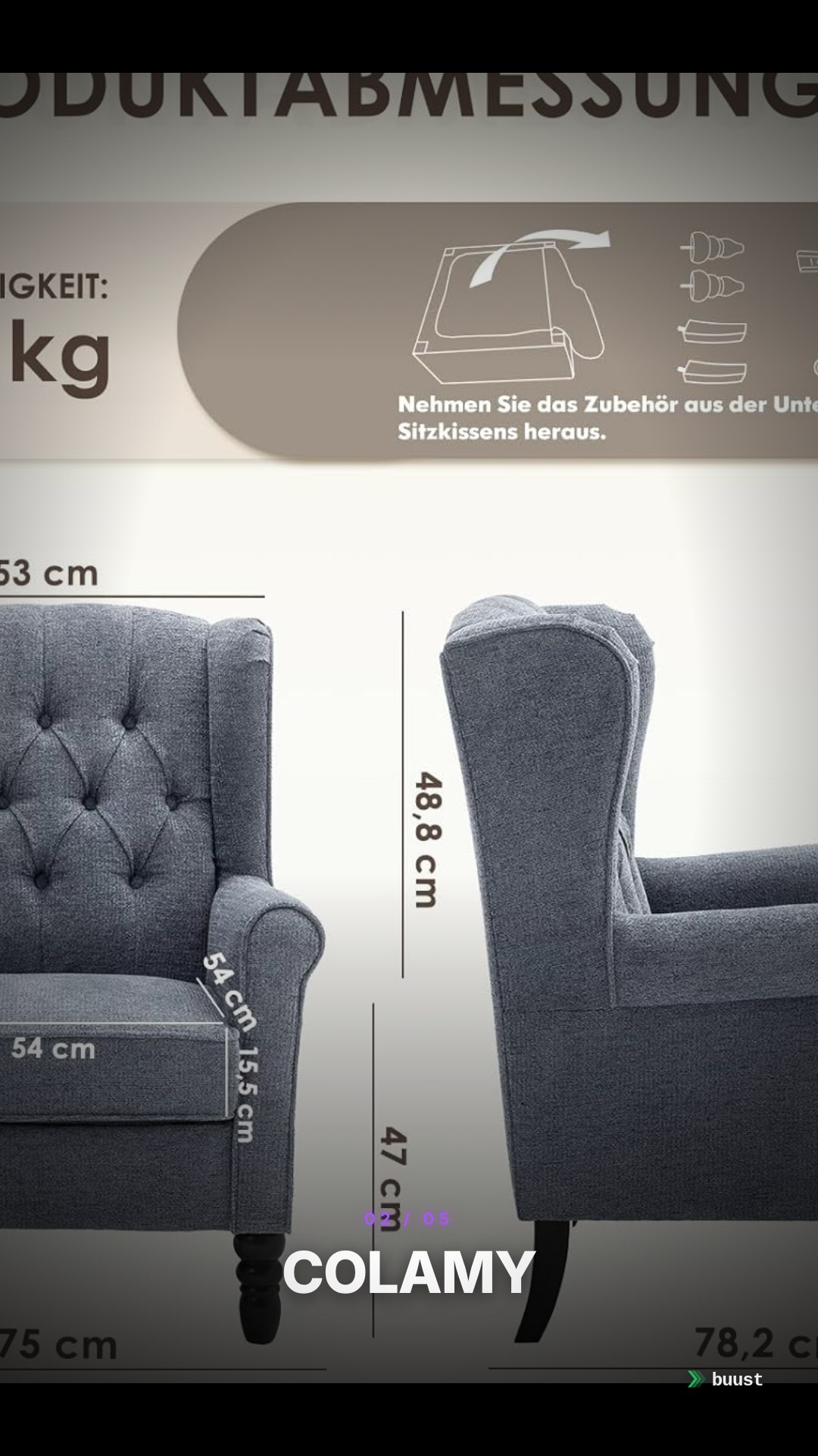 Verkaufsvideo-Beispiel für Vintage-Möbel