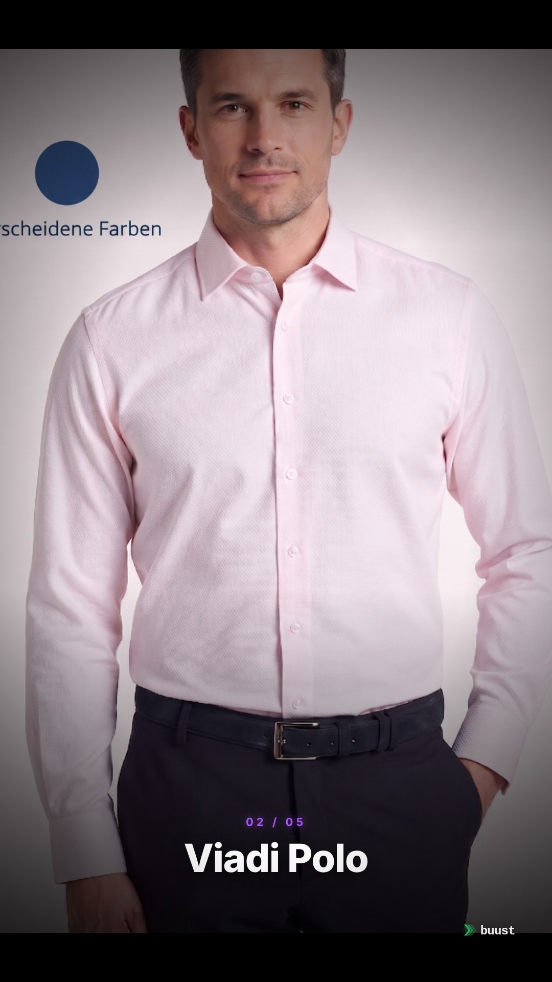 Verkaufsvideo-Beispiel für Business-Hemden