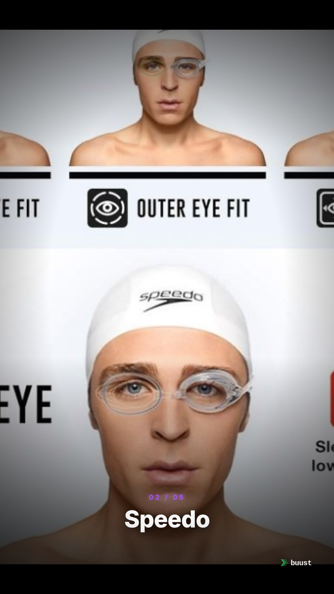 Verkaufsvideo-Beispiel für Schwimmbrillen