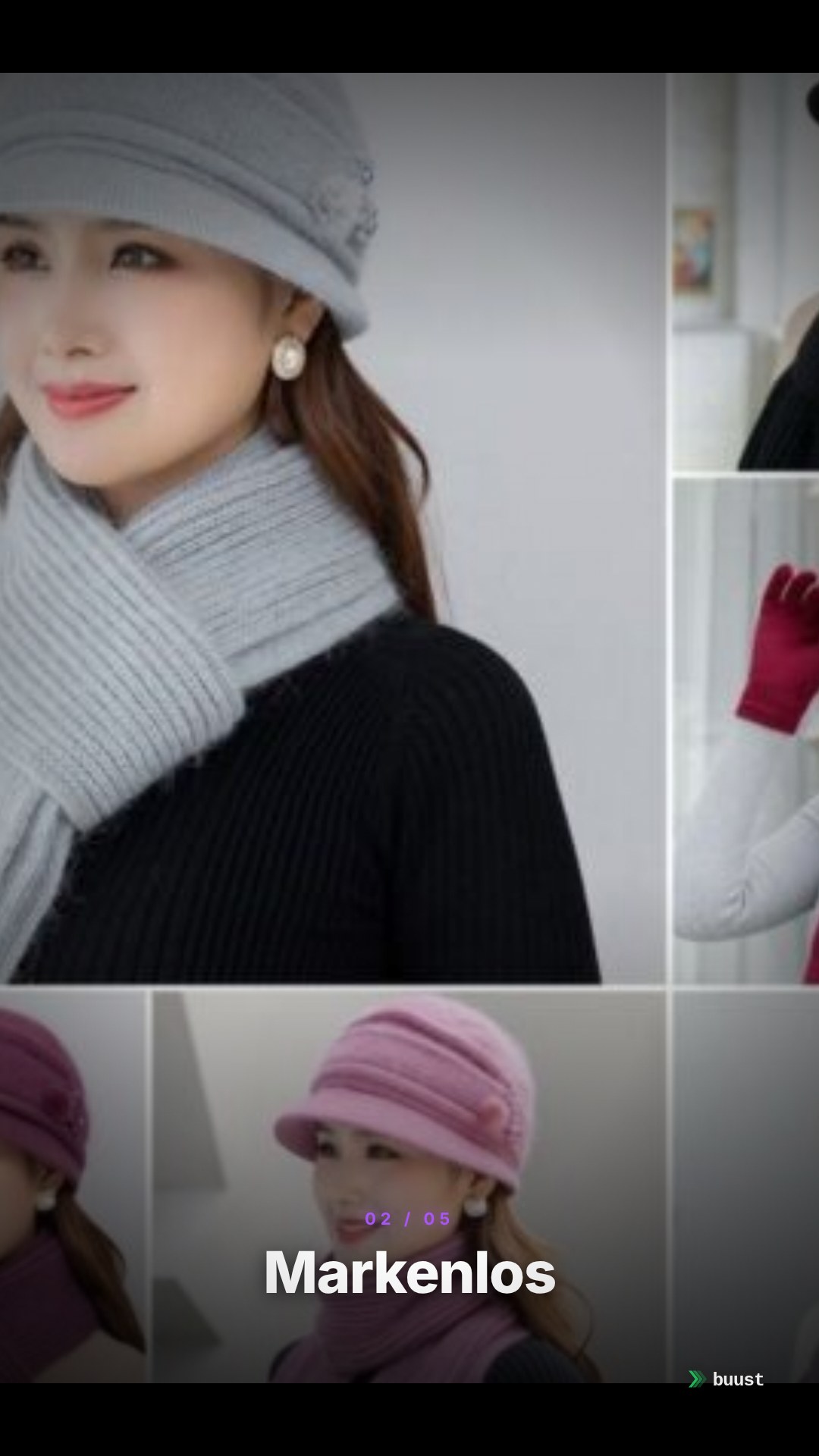 Verkaufsvideo-Beispiel für Beanie-Mützen