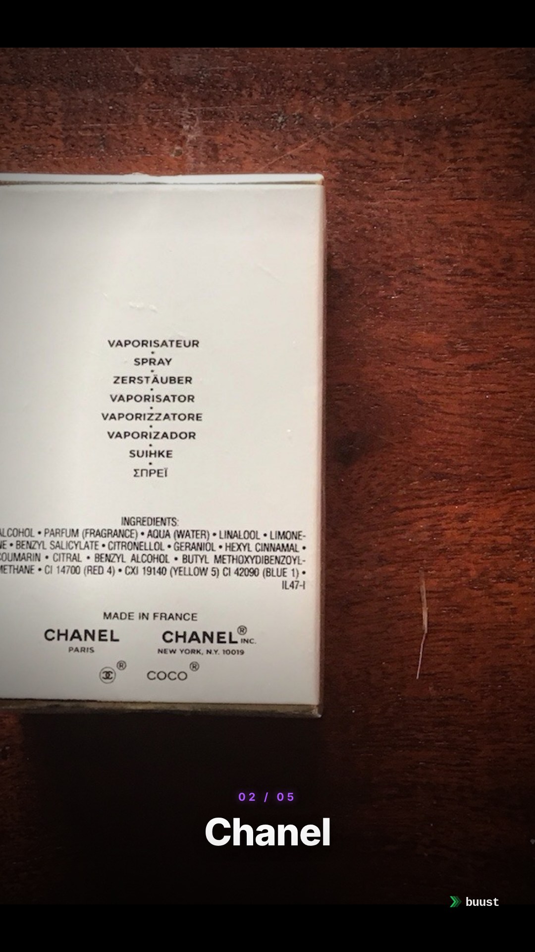 Verkaufsvideo-Beispiel für Parfum