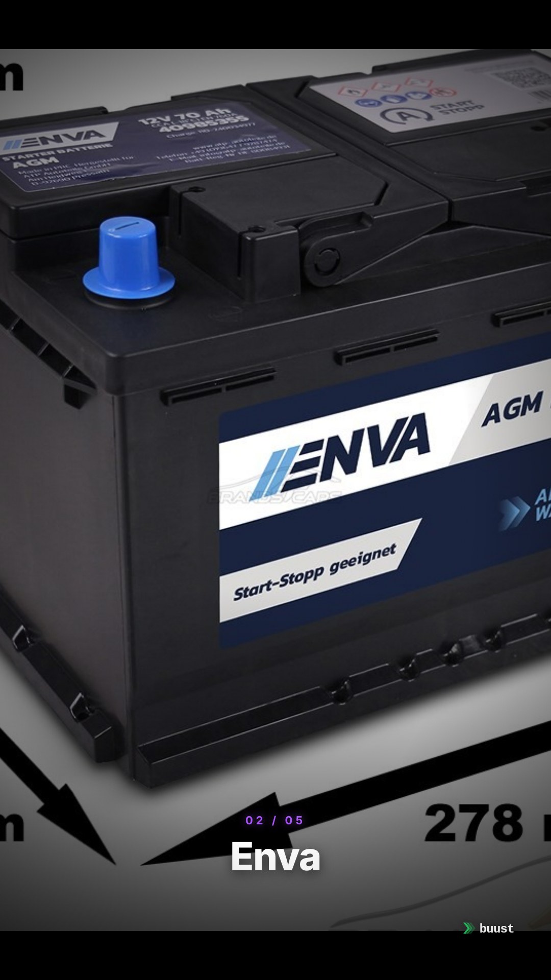 Verkaufsvideo-Beispiel für Autobatterien