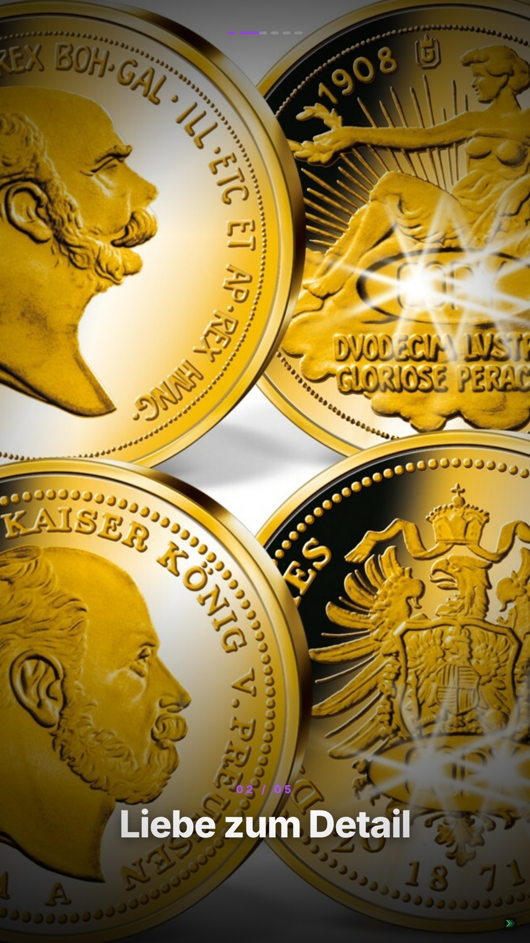 Verkaufsvideo-Beispiel für Historische Goldmünzen