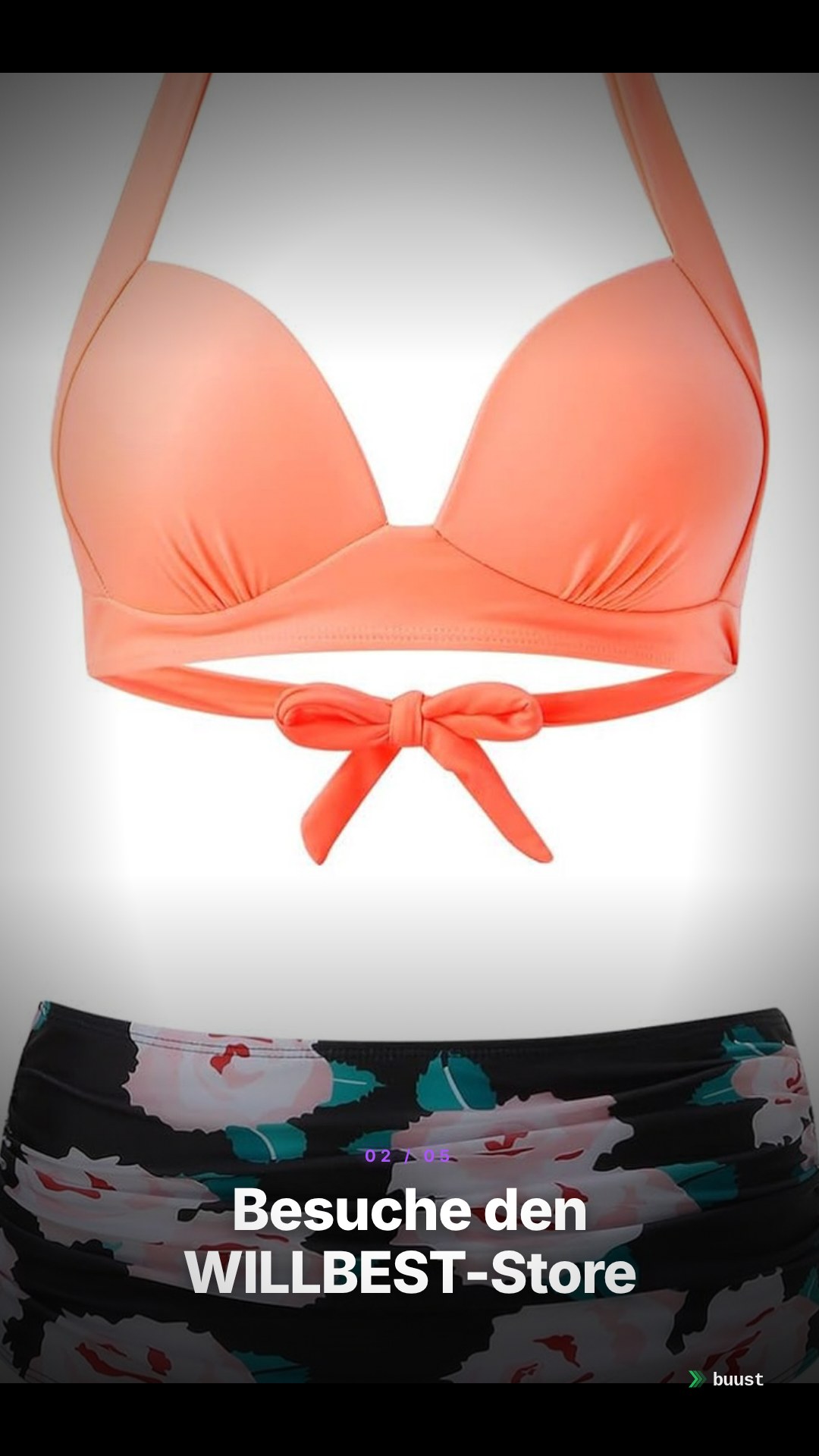 Verkaufsvideo-Beispiel für Bikinis
